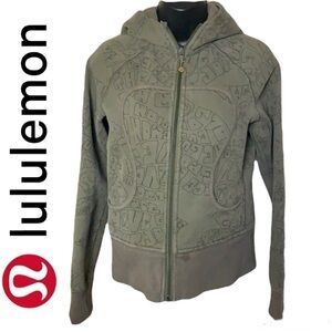 Lululemon Hunter Green Love & Peace Revolution Hoodie Size 6